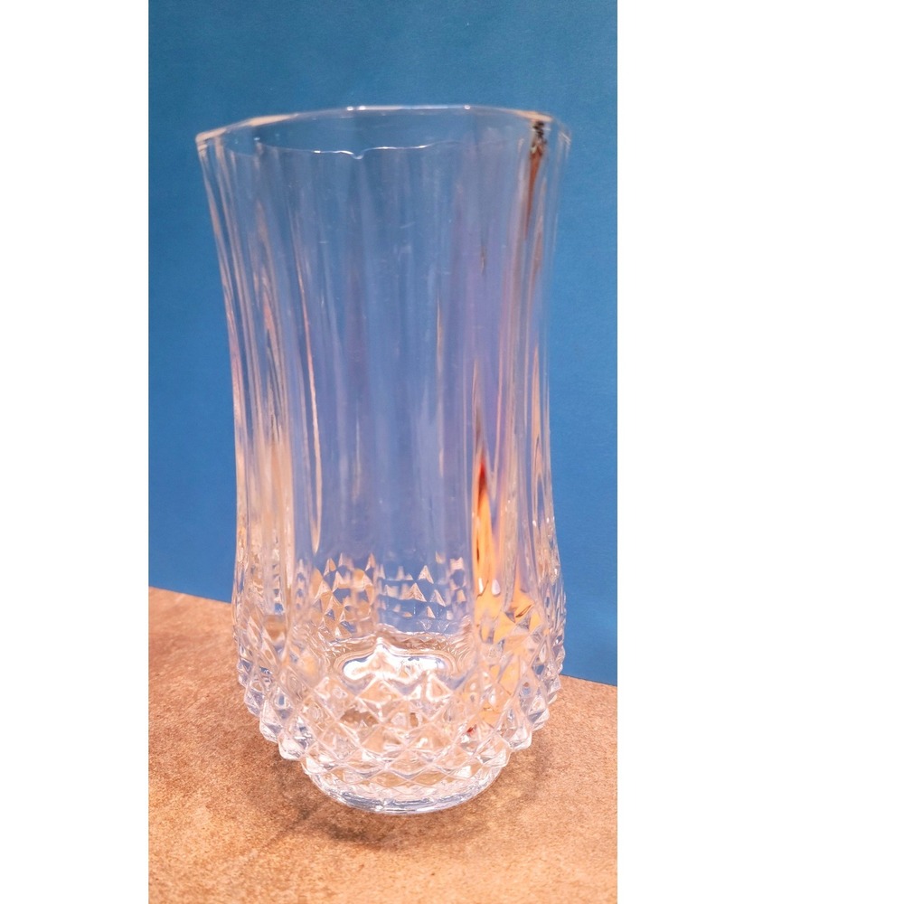10 oz Flat Tumble Longchamp Cristal D'Arques-Durand set 6 Vintage 5 in